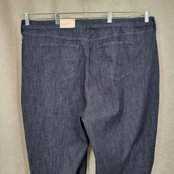 NYDJ Teresa Ankle Wide Leg Jeans with Pleats in Rinse Women's Plus Size 22W - Picture 6 of 16
